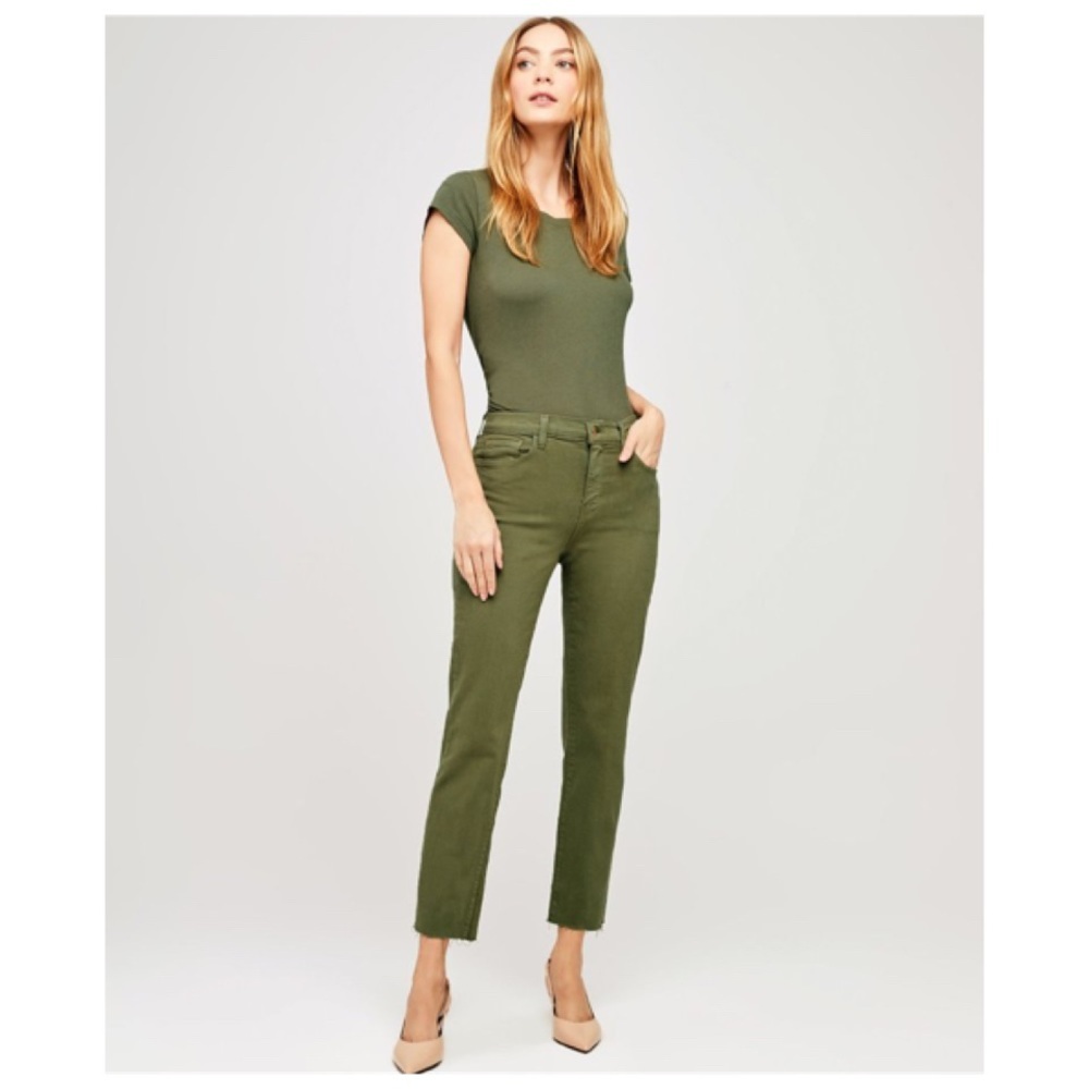 THEORY Dark Green Skinny Cropped Jeans Size 4